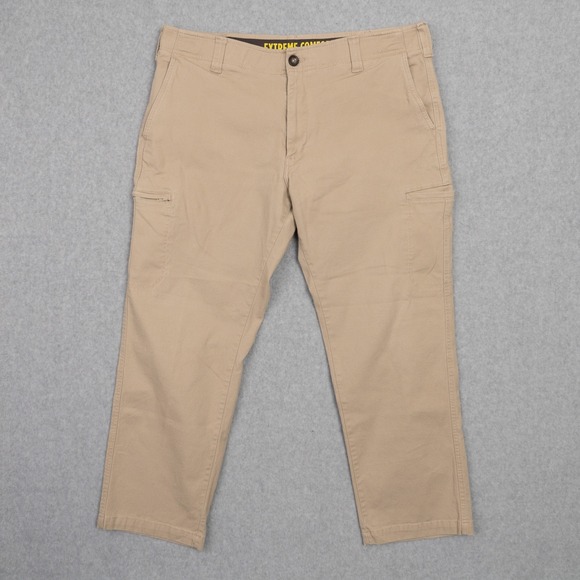 Lee Other - Lee Men's Extreme Comfort Straight Fit Cargo Pants Khaki Tan Size 38x30 Stretch